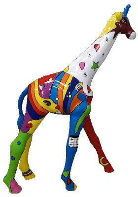 Designer Figuren Moderne Dekorationen Garten Giraffe Statue Skulptur Skulpturen