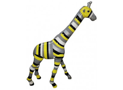 Statuen Skulpturen Design Wohn Deko Figuren Abstrakte Giraffe Figur Dekoration