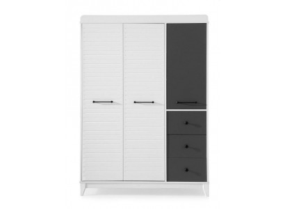 Stilvoll Kleiderschrank Holz Schrank Design Weiße inderzimmer Möbel