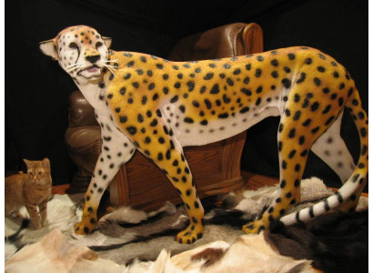 Wohn Deko Skulpturen Abstraktes Leopard Design Statuen Figuren Figur Dekoration