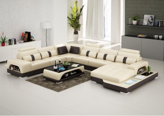 Couch Garnitur Polster Big xxl Sofas Couchen Sofa Wohnlandschaft U Form Ecksofa