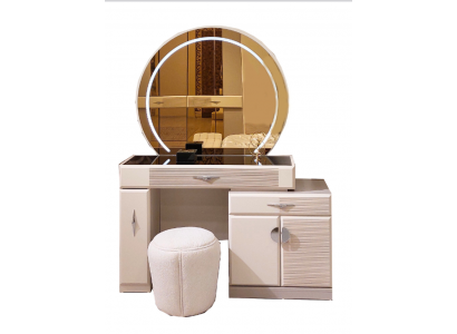 Designer Schminktisch mit Spiegel Luxus Schlafzimmer Einrichtung Neu Möbel