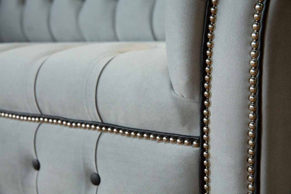 Designer Sofa 3 Sitzer Chesterfield Couch Polster Sofas Couchen Möbel