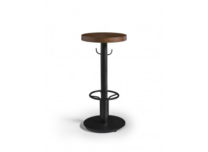 Bartisch Rund Stehtisch Modern Holz Braun Möbel Neu Luxus Design