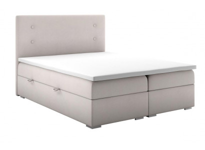 Schlafzimmer Bett Polster Modern Design Luxus Doppelbett Beige Boxspringbett