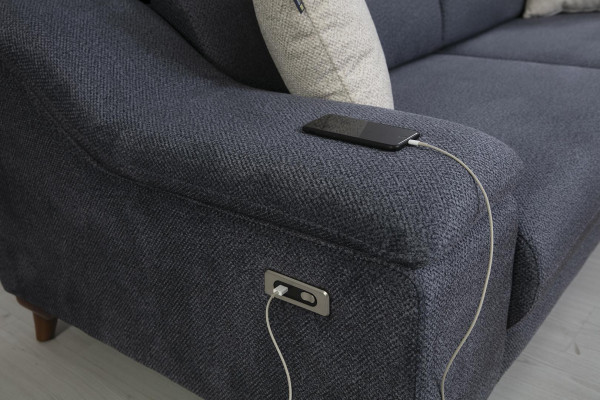 Sofagarnitur Set Komplett Modern Wohnzimmer Textil Couch Luxus Polstermöbel