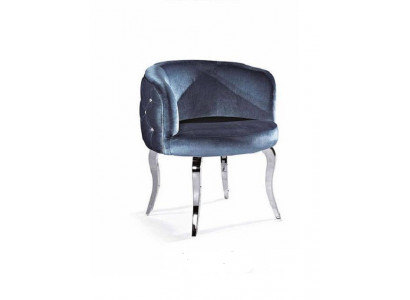 Design Stuhl Textil Esszimmer Edelstahl Sessel Stuhl Lounge-Sitzer