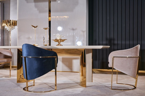 Esszimmer Tisch Esstisch 4x Stuhl Garnitur Tische Stühle Anrichte Set