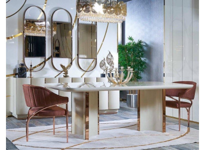 Luxus Tische Esszimmer Tisch Esszimmer Moderner Gold Edelstahl Sofort