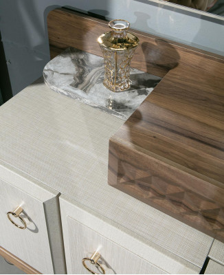 Möbel Schlafzimmer Design Schminktisch Spiegel Holz Sideboard Konsole