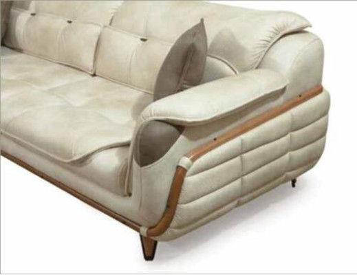 Design Ecksofa L-Form Couch Polsterung Luxus Wohnzimmer Soft Style