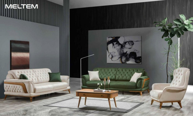 Sofa 3 Sitzer Klassische Couchen Luxus Möbel Sofas Stoff Couch