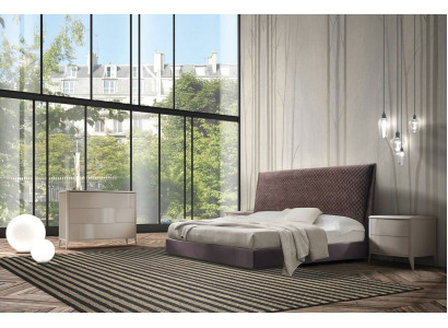 Bett Betten Doppelbett Schlafzimmer Polster 180x200cm Italienische Möbel