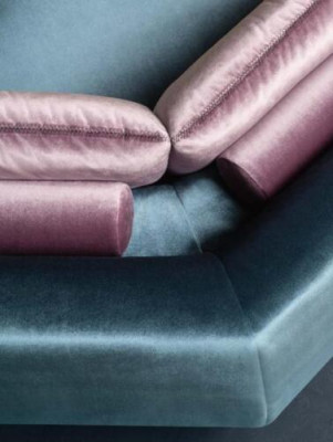 Ecksofa Textil Eck Wohnlandschaft Design Ecksofa Sofa Couch Italien Alfitalia