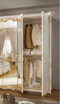 Kleider Schrank Kleiderschränke Design Spiegel Möbel Wohnen Möbel Holz Neu