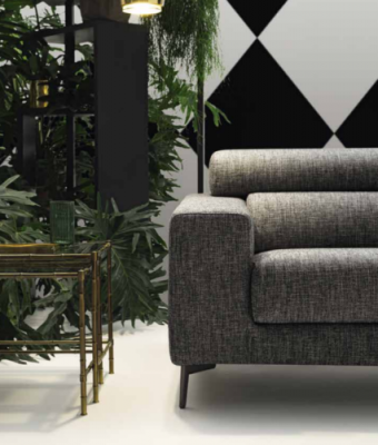Moderne 3er Sitz Sofas Zimmer Möbel Grau Design Dreisitzer Couch Polster Sofa