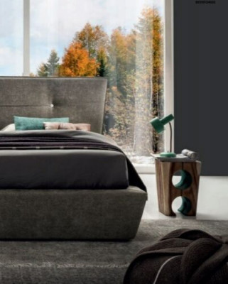 Designer Bett Betten Schlafzimmer Leder Textil Hotel Luxus Samt Polster