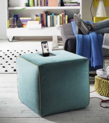 Polsterhocker Sitzhocker Quadrat Sitz Neu Pouf Fußhocker Quadrat Sitz Hocker
