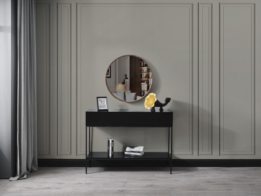 Spiegel Klassischer Holz Wandspiegel Spiegel Design Braun Wohnzimmer Neu