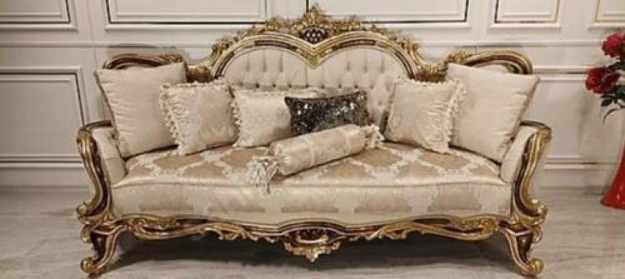 Klassische Wohnzimmer Sofa Polster Couch 3tlg. 3+1 + Couchtisch für Ihr Zuhause