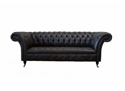 Chesterfield Design Luxus Polster Sofa Modern Couch Sitz Leder Lederosfa