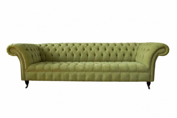 Chesterfield Grün Couch Sofa Polster 4 Sitzer Couchen Sitz Sofas Neu
