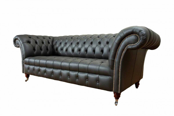 Chesterfield Design Luxus Polster Sofa Couch Sitz Leder Neu Sofa Neu