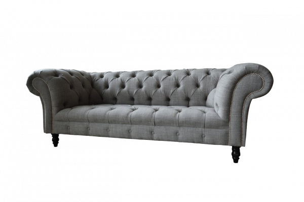 Chesterfield Couch 3 Sitzer Polster Sitz Textil Stoff Couchen Sofa Neu