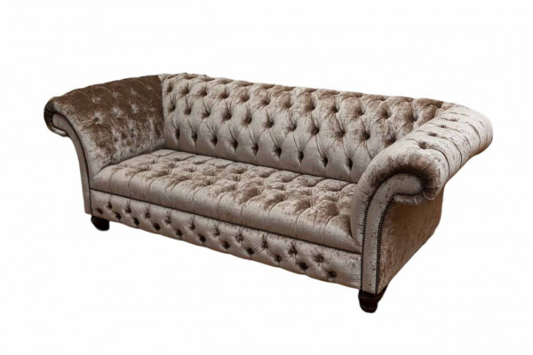 Chesterfield Sofa 3 Sitz Polster Design Couchen Sofas Modern Dreisitzer