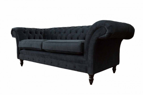 Chesterfield Rosa Neu Dreisitzer Stoff Design Couchen Polster Sofa Neu