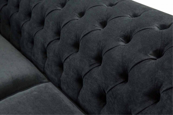 Chesterfield Rosa Neu Dreisitzer Stoff Design Couchen Polster Sofa Neu