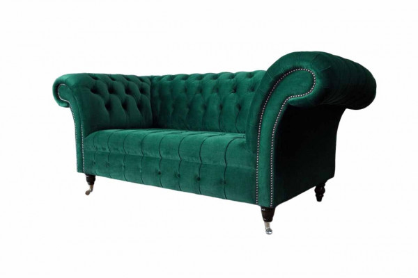 Chesterfield Zweisitzer Sofa 2 Sitzer Design Sofas Polster Moderne Sitz Stoff