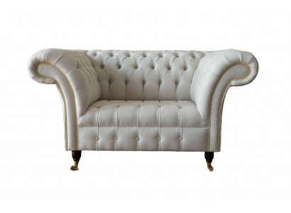 Sofa 1.5 Sitzer Couch Design Polster Modern Textil Stoff Couchen Neu