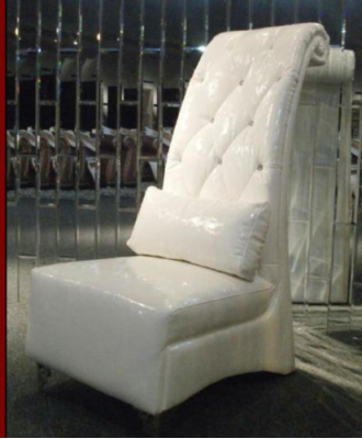 Luxus Sessel Chesterfield Kunstleder 1 Sitzer Weiß Sessel Lounge