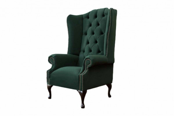 Chesterfield Design Sessel Polster Luxus Textil Couchen Ohrensessel