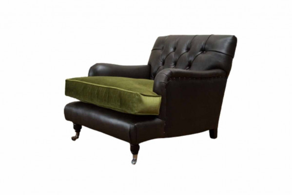 Chesterfield Sessel Design Polster Sofa Couch Chesterfield Leder