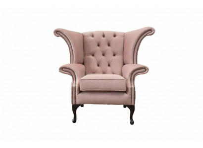 Ohrensessel Sessel Samt Design Polster Sofa Chesterfield Textil Möbel