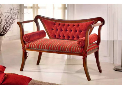 Klassische Sitzbank Design Wohnzimmer Sitzhocker Sitzmöbel 128x51x84