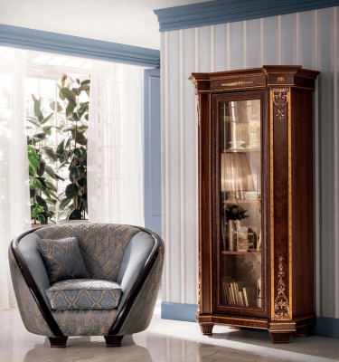 Vitrine Schrank Klassische Vitrinen Wohnzimmer Schränke Deko Anrichte Neu