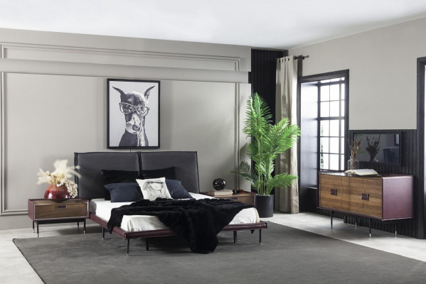 Luxus Nachttisch Brauner Schlafzimmer Nachttische Loft Moderner Konsole