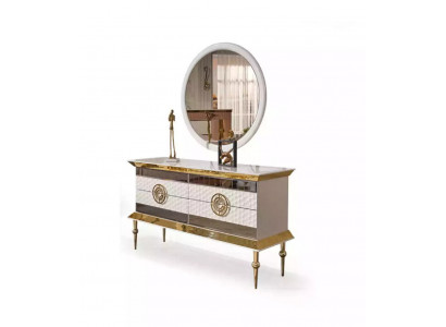 Moderner Schminktisch Holz Kommode Schlafzimmer Möbel Weiße Konsole