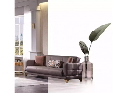 Designer Sofa Rosa 3-Sitzer Designer Wohnzimmer Couch Textil Möbel Couchen