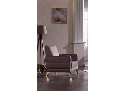 Edelstahl Sessel Sitzmöbel Relaxsessel Wohnzimmer Möbel Polstersessel