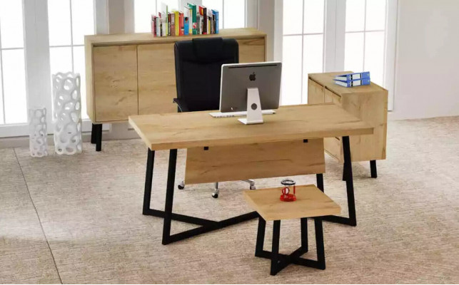 Designer Couchtisch Luxus Brauner Beistelltisch Büro Holz Möbel Stilvoll
