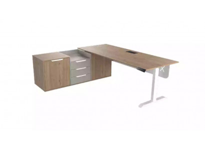 Chef Eckschreibtisch Büro Zimmer Möbel Design Praxis Kanzlei Möbel Beige