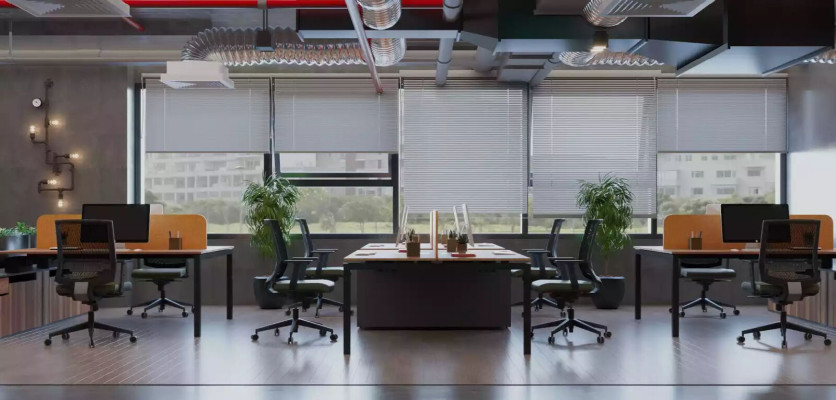 Großer Arbeitstisch Büromöbel Arbeitszimmer Einrichtung Luxus Design