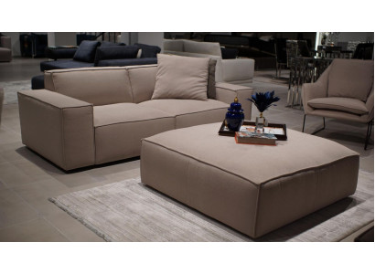 Wohnzimmer Möbel Luxus Komplett 2tlg Design Sofa Dreisitzer Einrichtung Hocker