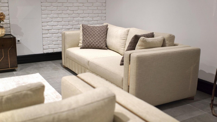 Wohnzimmer Sofa Dreisitzer Design Einrichtung Modern Möbel Neu Textil