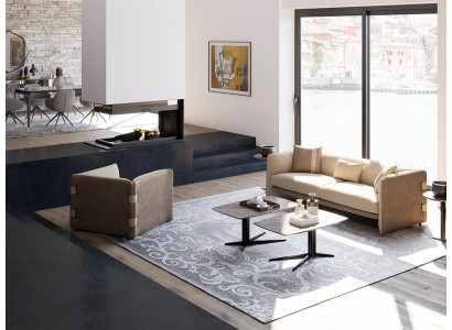 Wohnzimmer Komplett 6tlg 2x Couchtisch Luxus Polstermöbel Beige Sofa Couch Neu