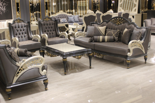 Komplett Sofagarnitur 3311+ Couchtisch Klassisch Set Chesterfield Relax Sessel